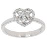 18ct White Gold 0.25ct Diamond Heart Ring