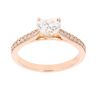 18ct Rose Gold 1.15ct Heart Cut Diamond Solitaire Ring