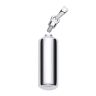 Sterling Silver Cylinder Shape Perfume Bottle Ashes Holder Urn Pendant