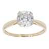 9ct Yellow Gold Cubic Zirconia Solitaire Ring