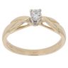 9ct Yellow Gold 0.15ct Diamond Solitaire Ring