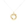 9ct Yellow Gold Trio Circle Pendant And Chain 18"