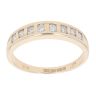9ct Yellow Gold 0.25ct Diamond Half Eternity Ring