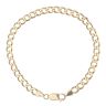 9ct Yellow Gold Curb Bracelet 8"
