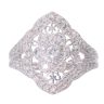 9ct White Gold 0.50ct Diamond Cluster Ring