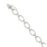9ct White Gold 0.25ct Brilliant Cut Diamond Bracelet 7.5"