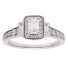 Vera Wang 18ct White Gold 0.95ct Brilliant Cut Diamond Vera Wang Cluster Ring