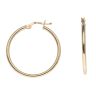 14ct Yellow Gold Plain Hoop Earrings