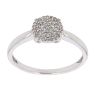 9ct White Gold 0.20ct Brilliant Cut Diamond Cluster Ring