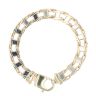 9ct Yellow And White Gold Ladder Style Bracelet 8.5"