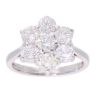 18ct White Gold 2.35ct Diamond Cluster Ring