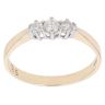 9ct Yellow Gold 0.25ct Diamond Trilogy Ring