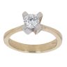 14ct Yellow Gold Cubic Zirconia Single Stone Ring