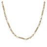 9ct Yellow Gold Bar and Rope Link Chain 20"
