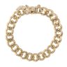 9ct Yellow Gold Curb Bracelet 8"