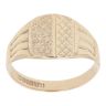 9ct Yellow Gold Patterned Signet Ring