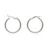Silver Hoop Earrings by Icesia