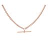 9ct Rose Gold Albert T-Bar Chain 18"