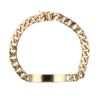 9ct Yellow Gold ID Curb Bracelet 7.5"