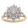 18ct Yellow Gold 1.00ct Brilliant Cut Diamond Cluster Ring