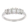 18ct White Gold 1.00ct Princess Cut Diamond Eternity Ring