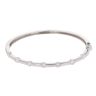 9ct White Gold Cubic Zirconia Hinged Bangle