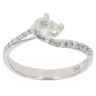 18ct White Gold 0.55ct Oval Cut Diamond Solitaire Ring