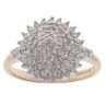 9ct Yellow Gold 0.50ct Brilliant Cut Diamond Cluster Ring