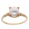 9ct Yellow Gold Pearl Single Stone Ring