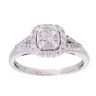9ct White Gold 0.50ct Diamond Cluster Ring