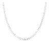 Silver Curb Chain 20"  by Icesia
