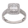 Platinum 0.75ct Diamond Cluster Ring
