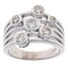 9ct White Gold 1.00ct Brilliant Cut Diamond Fancy Ring