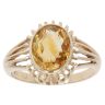 9ct Yellow Gold Citrine Solitaire Ring