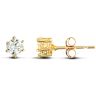 9ct Yellow Gold Cubic Zirconia Claw Set Studs