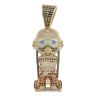 9ct Yellow Gold Multi Gemstone Hannibal Figure Pendant