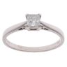 18ct White Gold 0.33ct Princess Cut Diamond Solitaire Ring