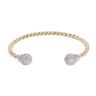9ct Yellow Gold Cubic Zirconia Torque Twist Bangle