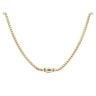 14ct Yellow Gold Monaco Cube Plain Lock Chain 28"