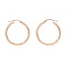 9ct Yellow Gold Twist Hoop Earrings