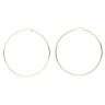 9ct Yellow Gold Plain Hoop Earrings
