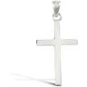 9ct White Gold Solid Cross