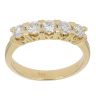 18ct Yellow Gold 0.80ct Brilliant Cut Diamond Five Stone Ring