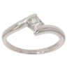 18ct White Gold 0.35ct Princess Cut Diamond Solitaire Ring