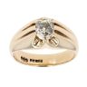 9ct Yellow Gold 1.00ct Diamond Signet Ring