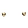9ct Yellow Gold Diamond Cut Heart Stud Earrings