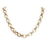 9ct Yellow Gold Plain and Patterned Belcher Chain 26"