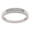 18ct White Gold 0.26ct Princess Cut Diamond Half Eternity Ring