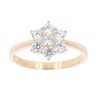9ct Yellow Gold Cubic Zirconia Cluster Ring