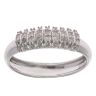 9ct White Gold 0.30ct Diamond Four Row Fancy Ring